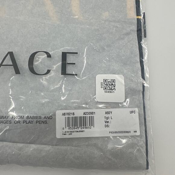 Versace Logo-Print Cotton T-shirt L - Picture 10 of 12